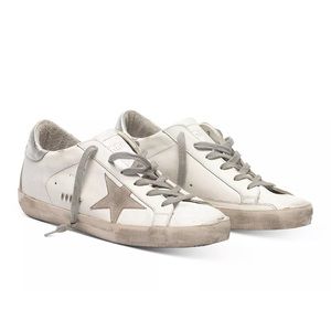 Golden Goose Low Top White SuperStar Sneakers Size 39